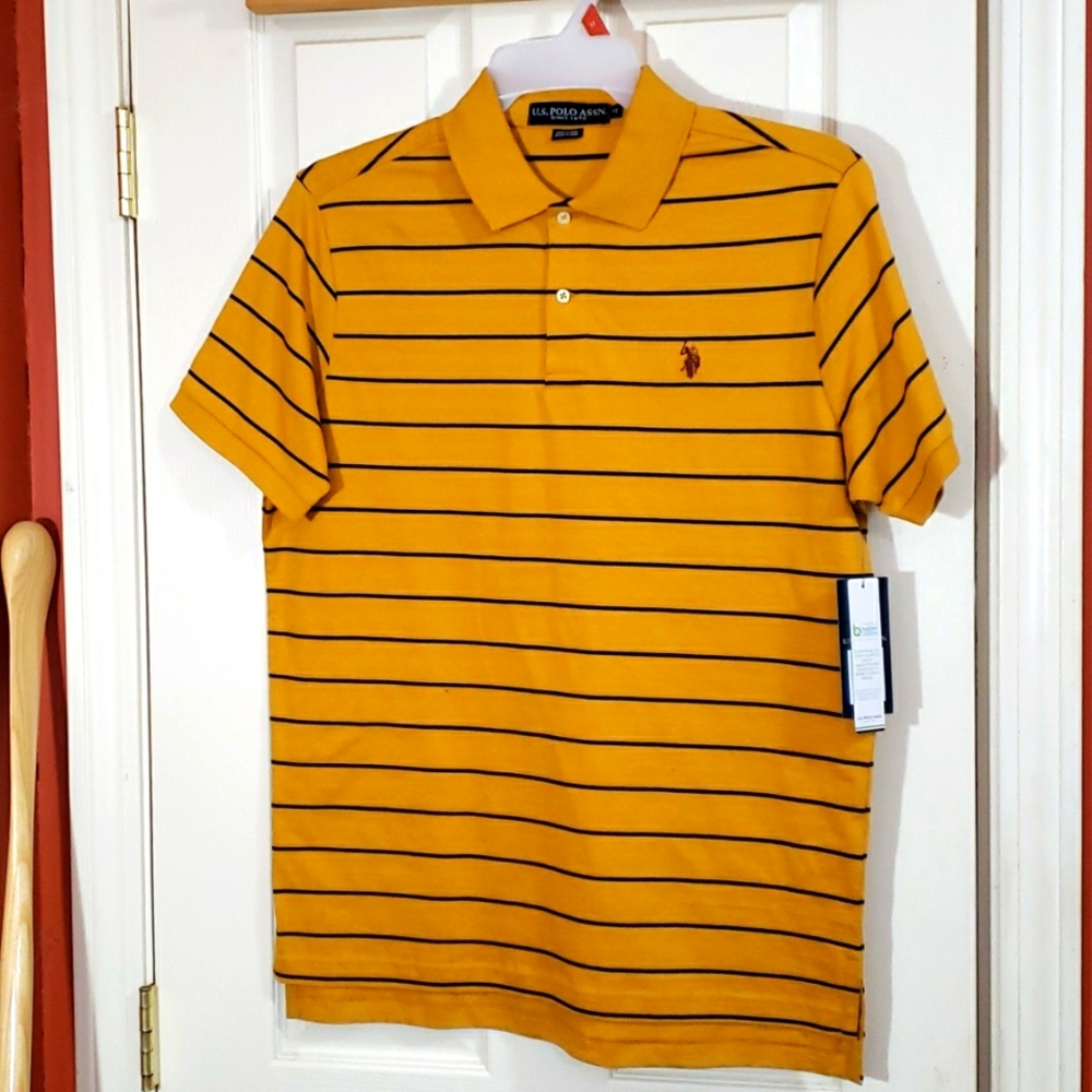 U.S.Polo Assn. Striped Jersey Polo Shirt